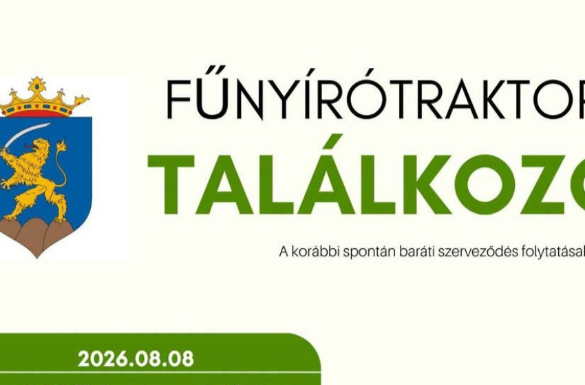 Fűnyírótraktor-találkozót rendeznek Jobaházán