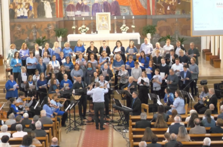 Mária tiszteletére csendült fel az oratórium a csornai Jézus Szíve-templomban